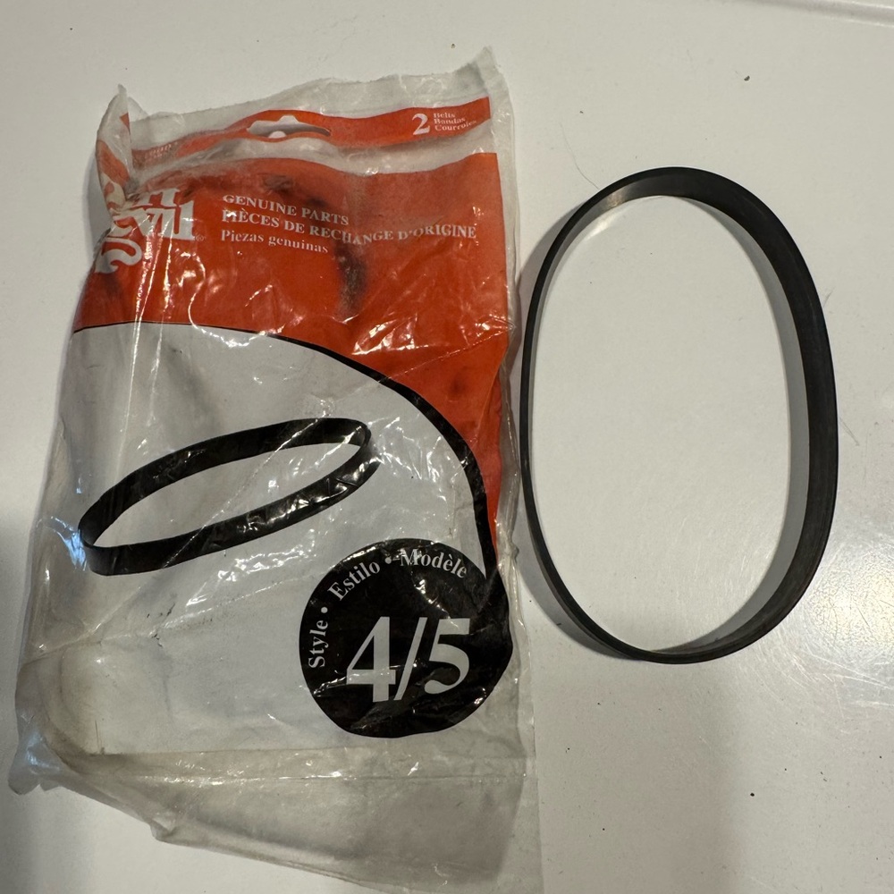 Dirt devil size 4/5 upright vacuum belts, quantity 3